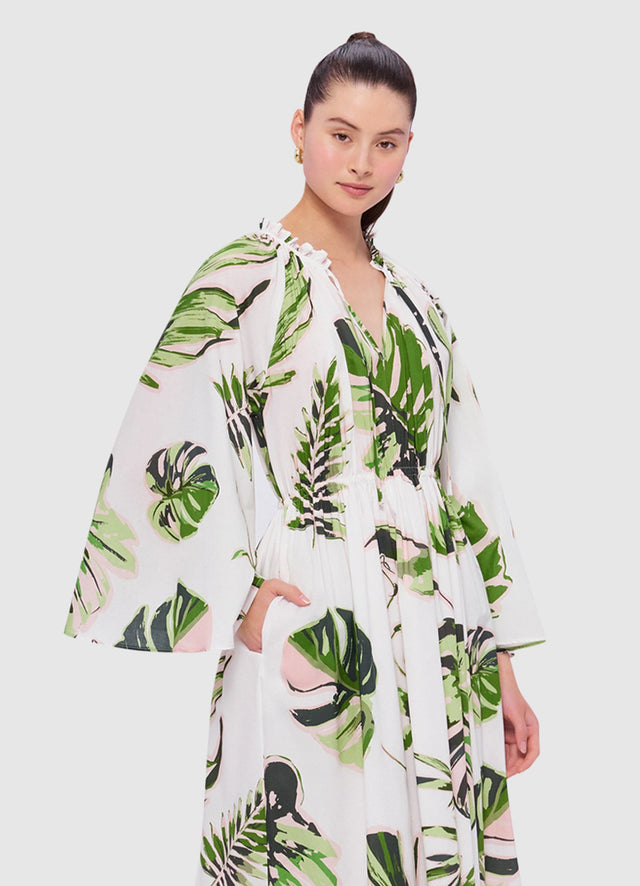 Exclusive Leo Lin Alexia Midi Dress in Botanica Print