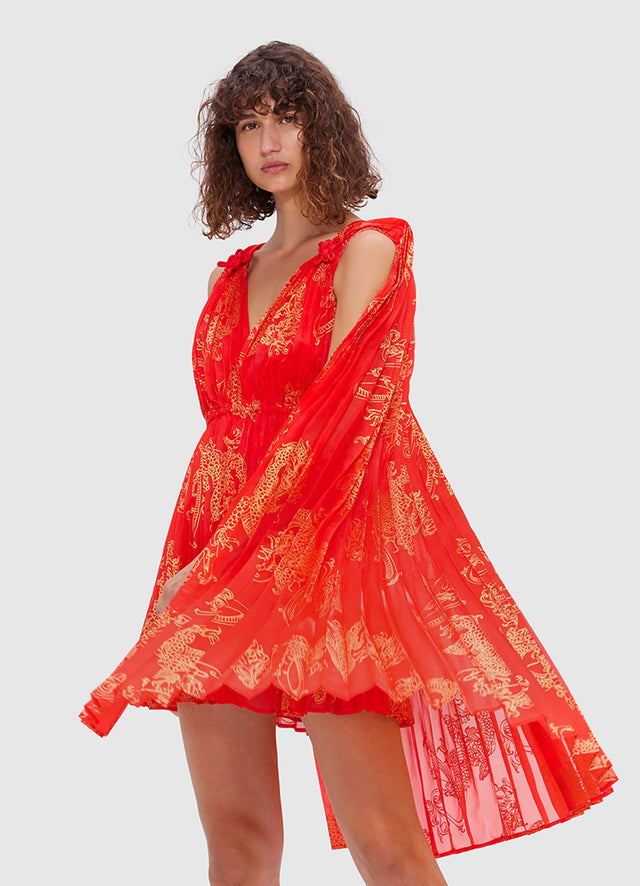 Exclusive Leo Lin Eliana Mini Dress in Imperial Print