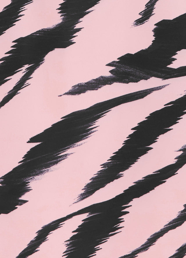 Exclusive Leo Lin Cleo Sleeveless Midi Dress in Tiger Print in Pink