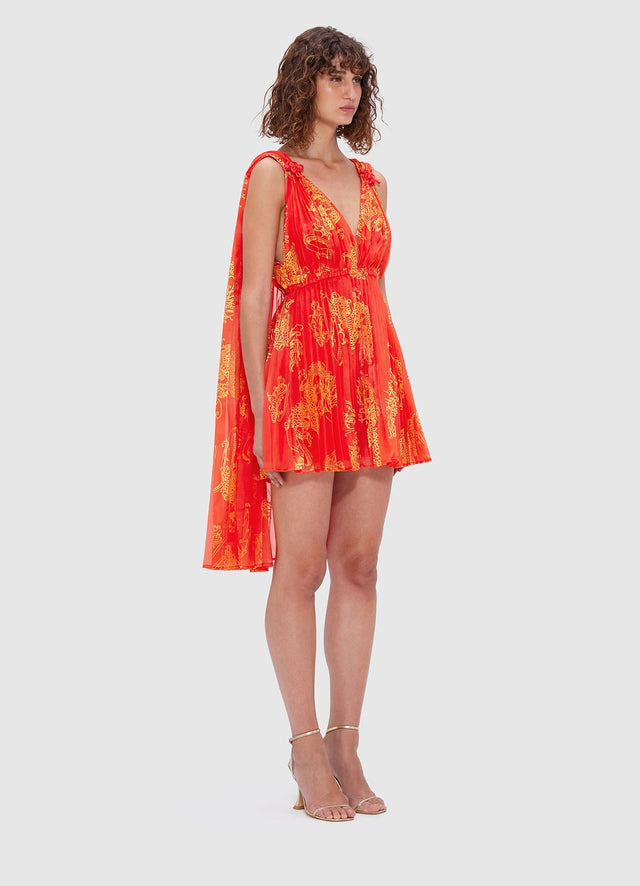 Exclusive Leo Lin Eliana Mini Dress in Imperial Print
