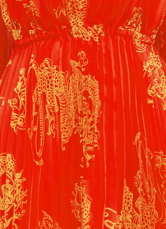 Exclusive Leo Lin Eliana Mini Dress in Imperial Print