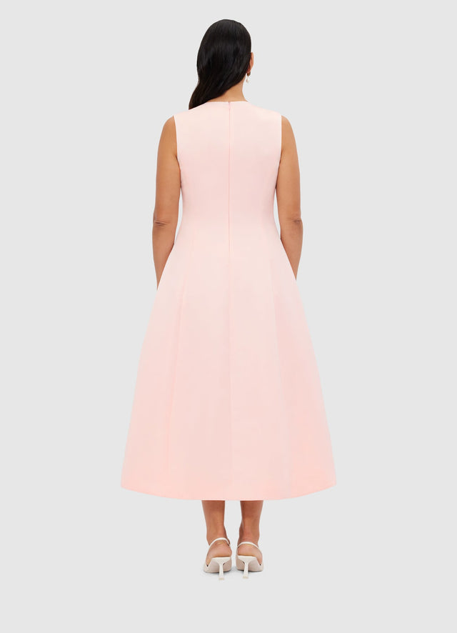 Exclusive Leo Lin Cleo Sleeveless Midi Dress - Soft Pink
