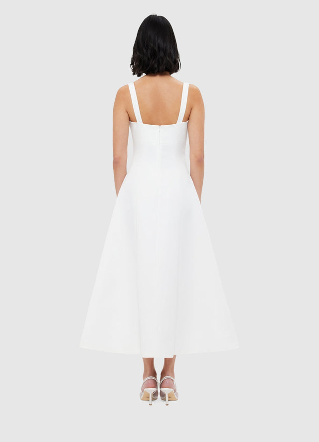 Exclusive Leo Lin Odette Midi Dress - Snow