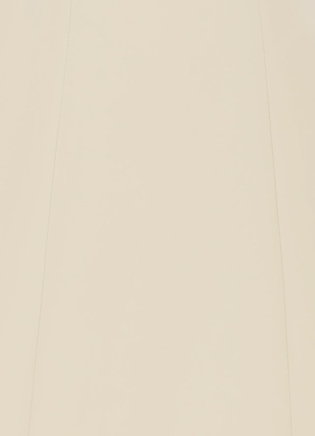 Exclusive Leo Lin Annie Off Shoulder Frill Midi Dress - Champagne