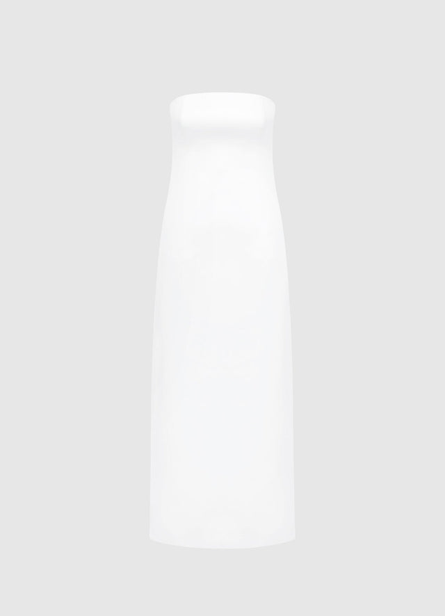 Exclusive Leo Lin Rayna Bustier Maxi Dress - Snow