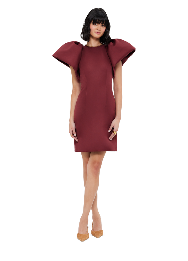Dayna Mini Dress - Burgundy