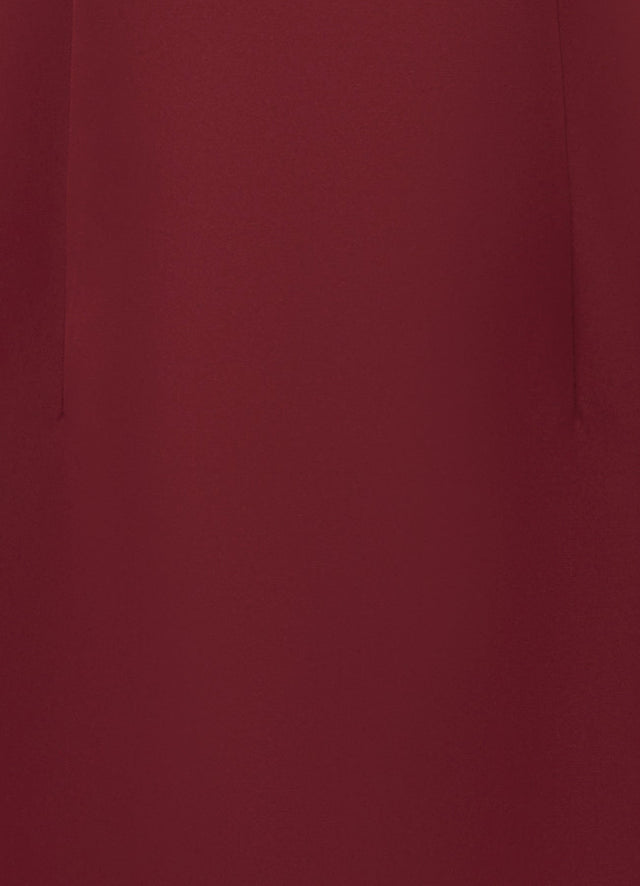 Exclusive Leo Lin Dayna Mini Dress - Burgundy