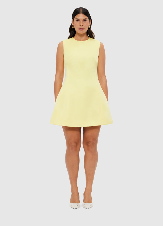 Exclusive Leo Lin Chloe Sleeveless Mini Dress - Sorbet Yellow