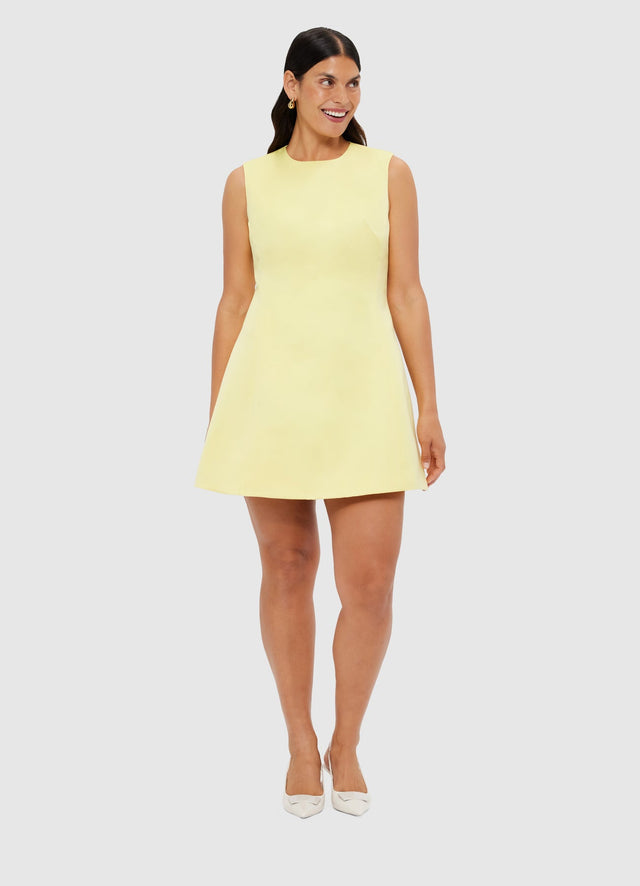 Exclusive Leo Lin Chloe Sleeveless Mini Dress - Sorbet Yellow