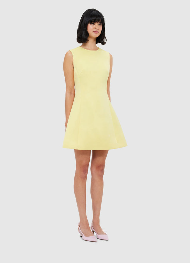 Exclusive Leo Lin Chloe Sleeveless Mini Dress - Sorbet Yellow