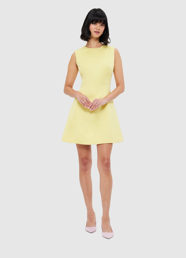 Exclusive Leo Lin Chloe Sleeveless Mini Dress - Sorbet Yellow