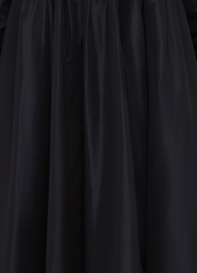 Exclusive Leo Lin Madison Bustier Midi Dress - Ebony