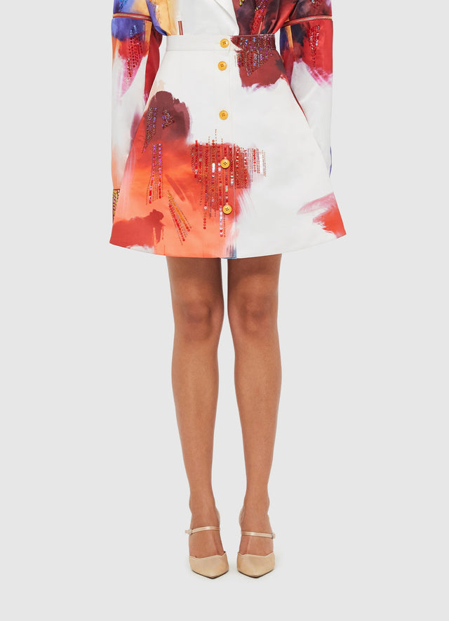 Exclusive Leo Lin Izzie Mini skirt - Reminiscence Print