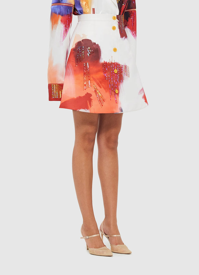 Exclusive Leo Lin Izzie Mini skirt - Reminiscence Print