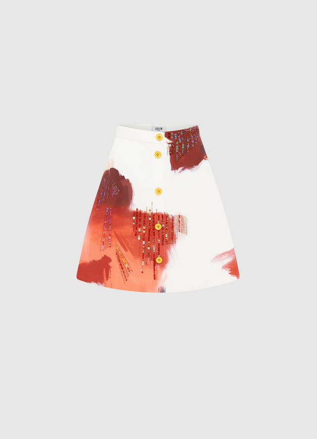 Exclusive Leo Lin Izzie Mini skirt - Reminiscence Print