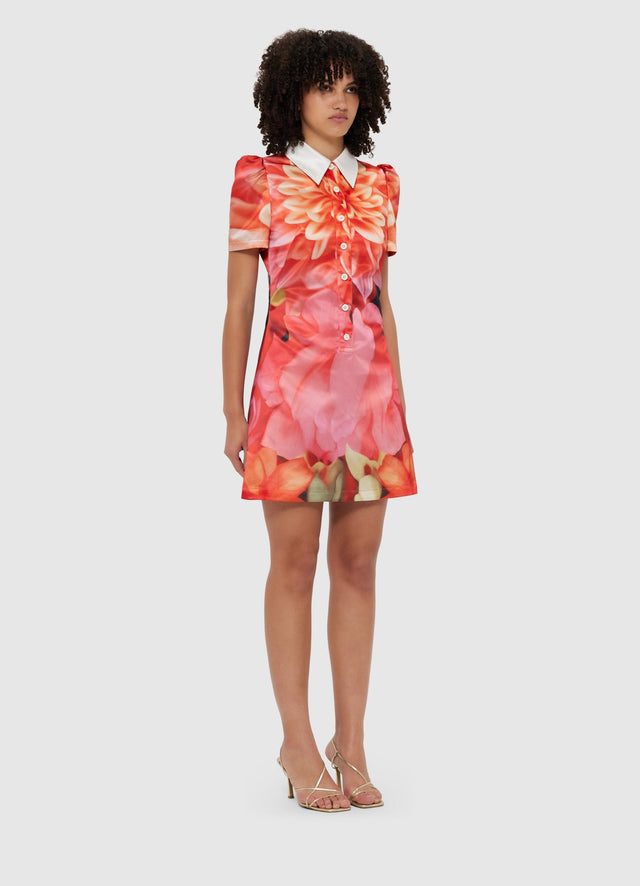 Exclusive Leo Lin Brooke Mini Dress - Kaleidoscope Print