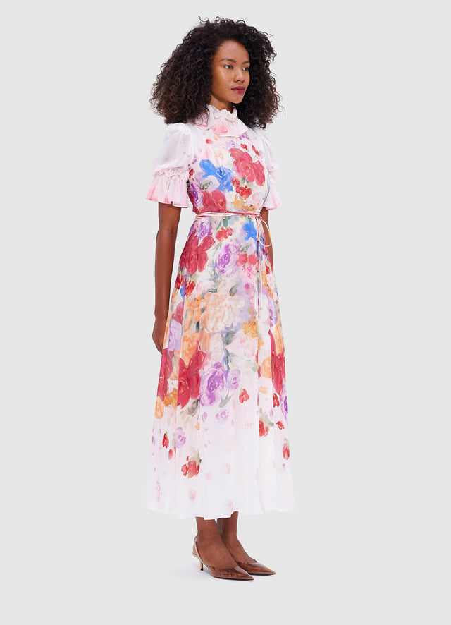 Exclusive Leo Lin Joanna Midi Dress - Fleur Print