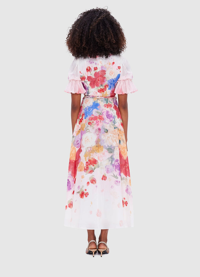 Exclusive Leo Lin Joanna Midi Dress - Fleur Print