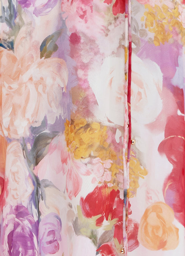 Exclusive Leo Lin Joanna Midi Dress - Fleur Print