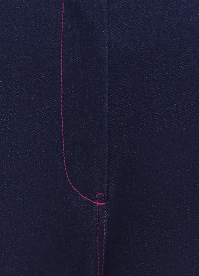 Exclusive Leo Lin Maya Denim Flared Pants  - Indigo