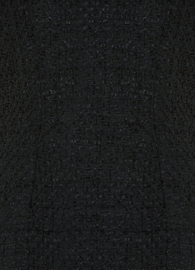 Exclusive Leo Lin Dana Tweed Mini Dress - Ebony