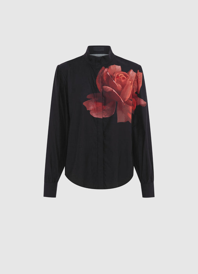 Exclusive Leo Lin Alma Blouse - Rose Print