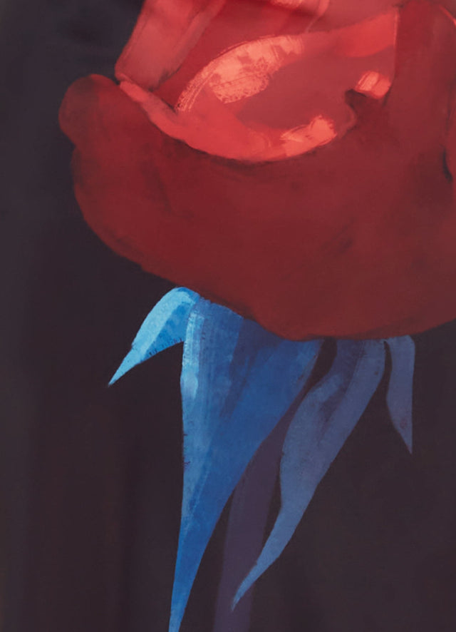 Exclusive Leo Lin Ariana Open Back Gown - Rose Print