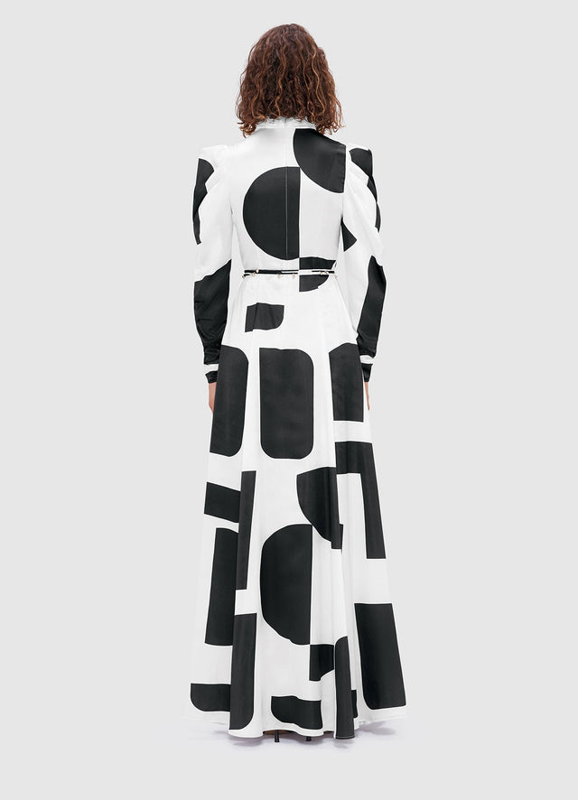 Exclusive Leo Lin Kaleida High Neck Maxi Dress - Geo Print