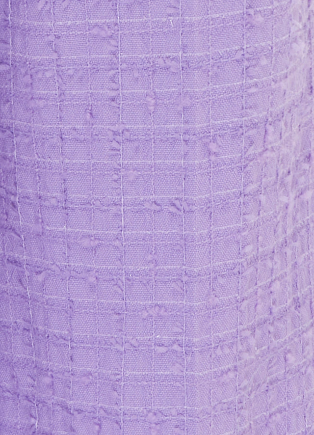 Exclusive LEO LIN Elisha Tweed Wide Leg Pants - Violet