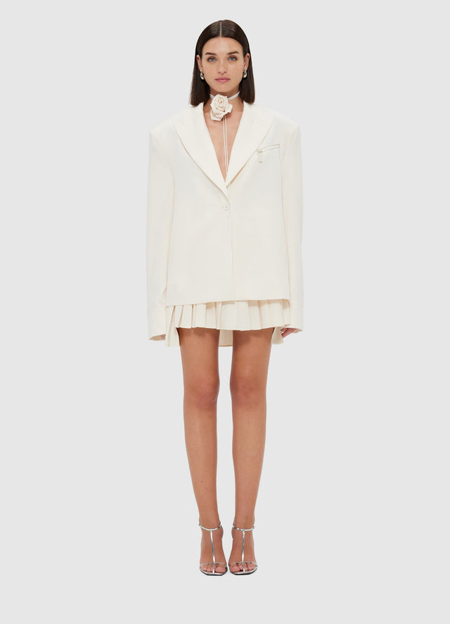 Exclusive Leo Lin Jovanna Blazer - Vanilla