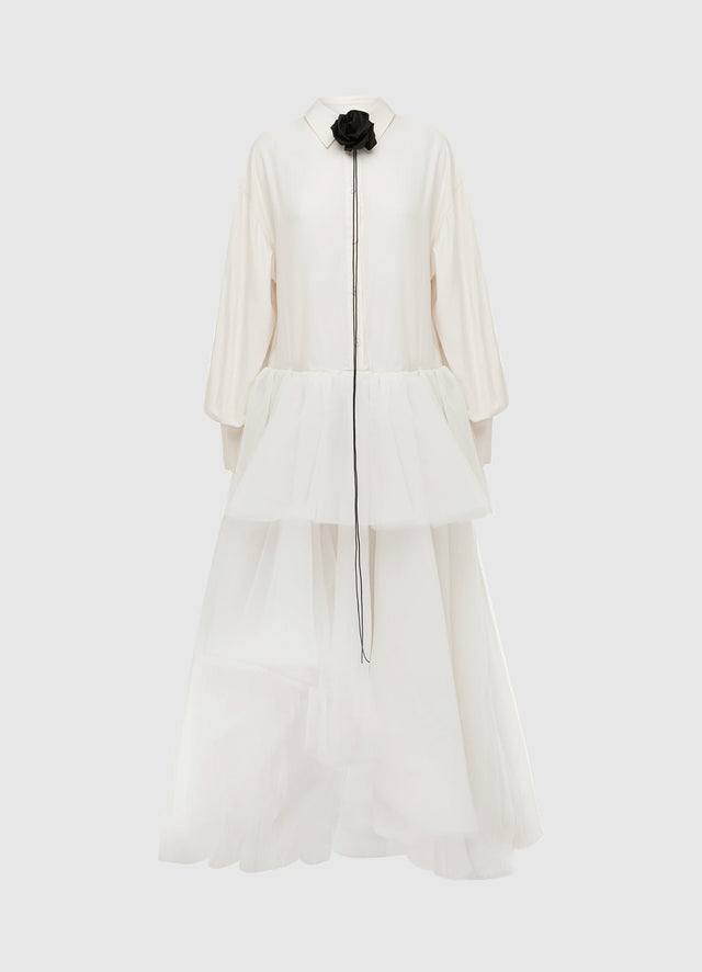 Exclusive Leo Lin Avery Tiered Maxi Dress - Vanilla