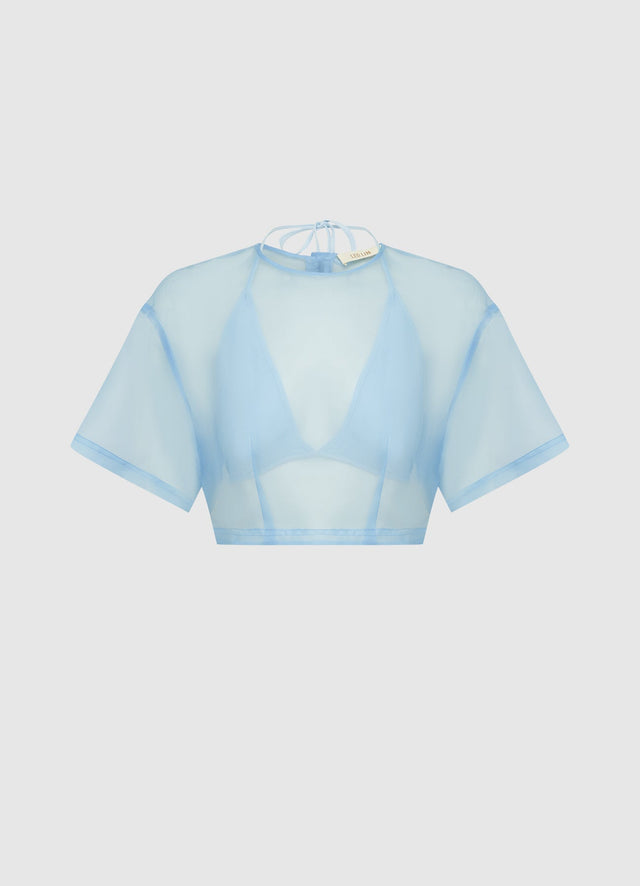 Exclusive LEO LIN Indie Sleeve Top - Powder Blue