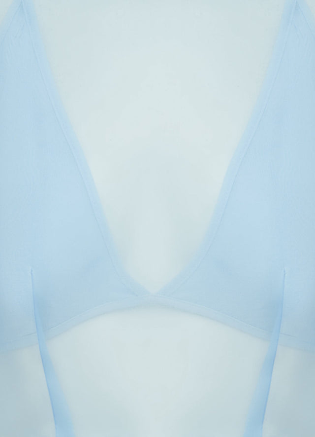 Exclusive LEO LIN Indie Sleeve Top - Powder Blue