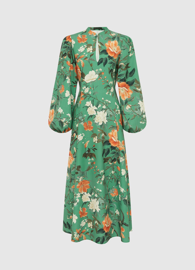 Exclusive Leo Lin Janelle Midi Dress - Camelia Print