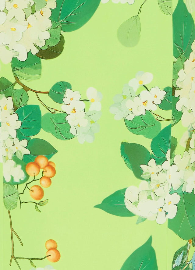 Exclusive Leo Lin Lucinda Maxi Dress in Hydrangea Print in Lime