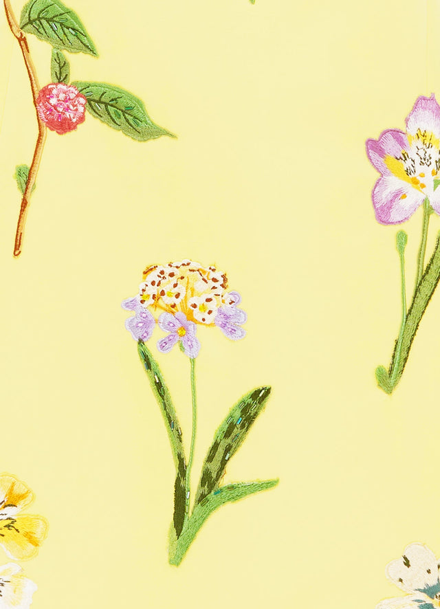 Exclusive LEO LIN Cleo Printed Sleeveless Midi Dress in Wild Flower Sorbet