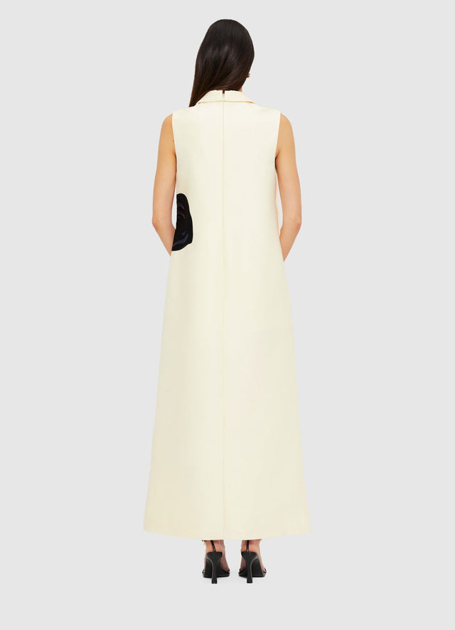 Exclusive Leo Lin Lucile Embroidered Wool Tunic in Snow