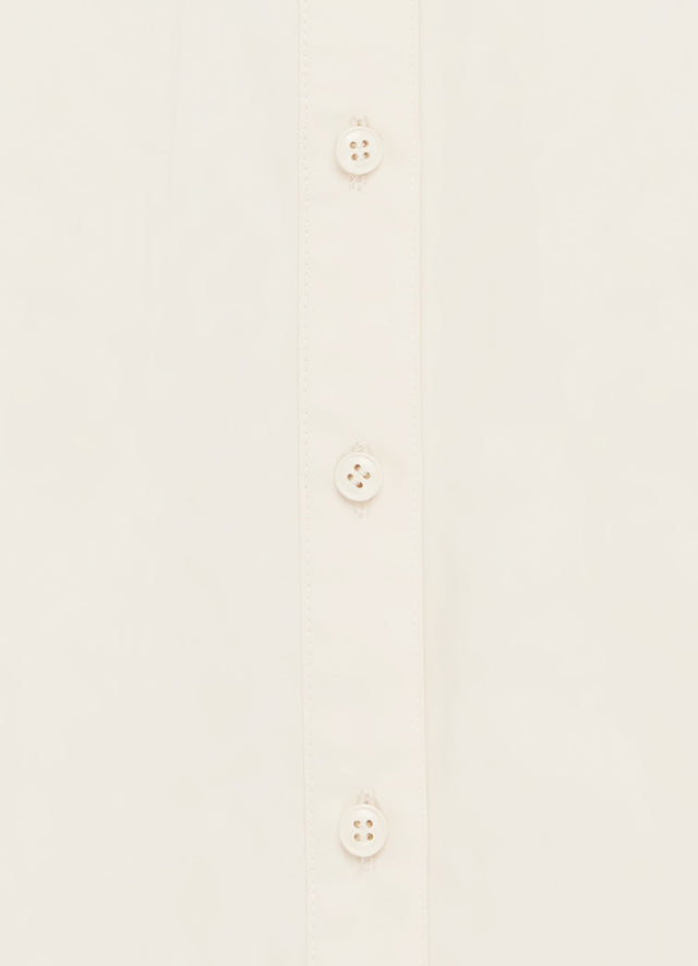 Exclusive LEO LIN Amélie Appliqué Shirt Top in Snow