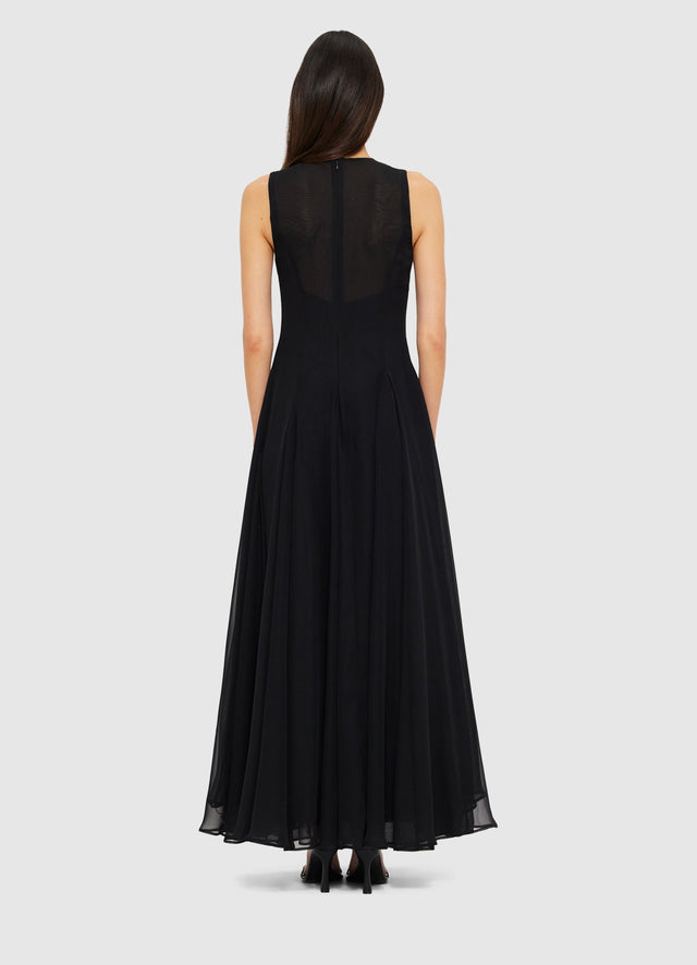 Exclusive Leo Lin Linnea Embellished Maxi Dress in Ebony