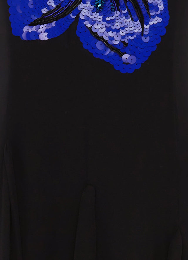 Exclusive Leo Lin Linnea Embellished Maxi Dress in Ebony