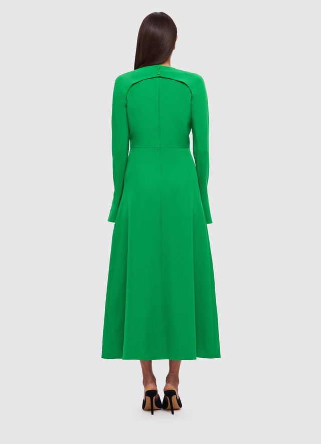 Exclusive Leo Lin Tamara Convertible Midi Dress in Green